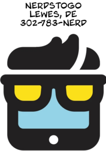 a black and white poster with yellow glasses