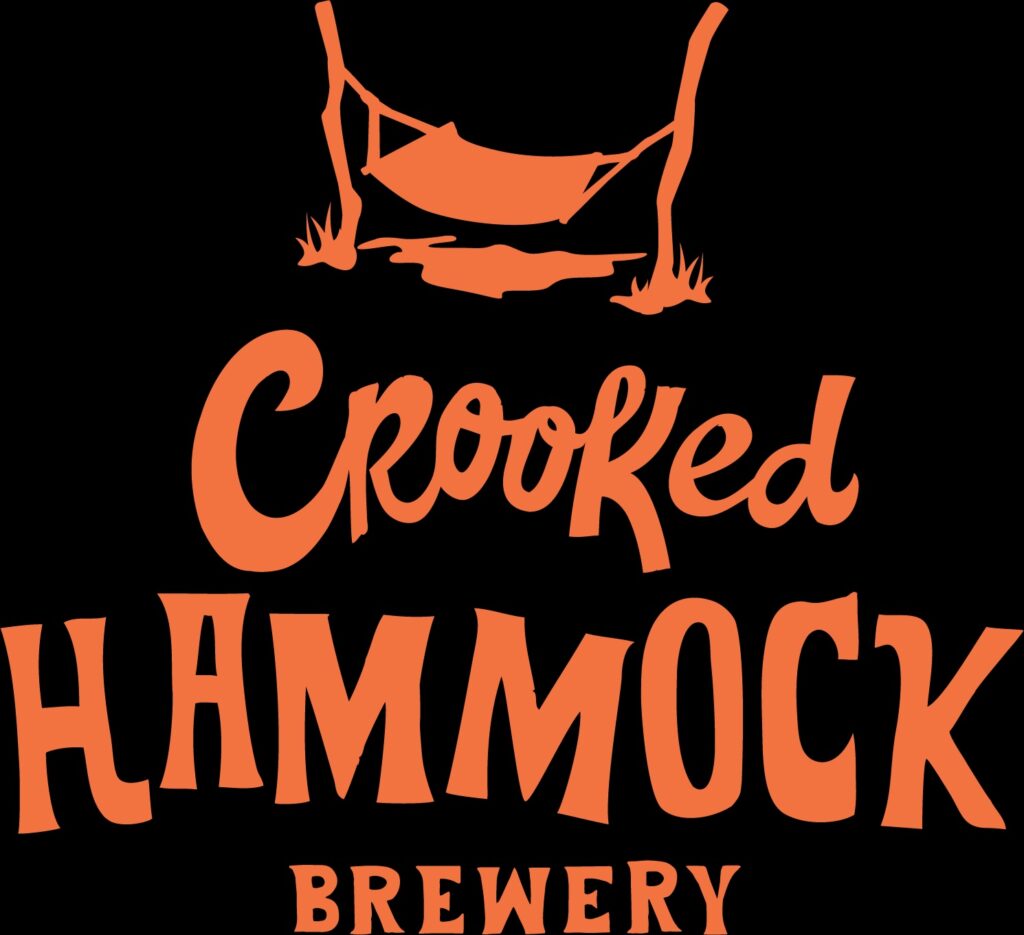 a sign that says crooked hammock brewery