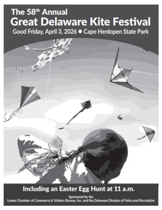 a flyer for the 33rd annual great delaware kite festival