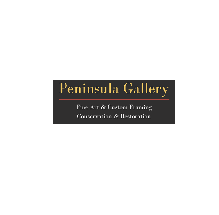 the logo for peninsula gallery