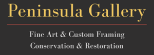 the cover of peninsula gallery fine art and custom framing conservation and restoration