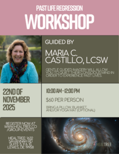 a flyer for a workshop with a picture of a spiral galaxy