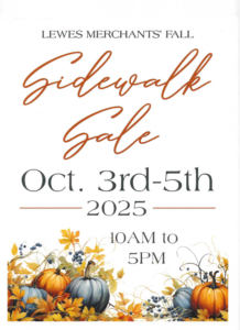 a flyer for a fall sale with pumpkins and flowers