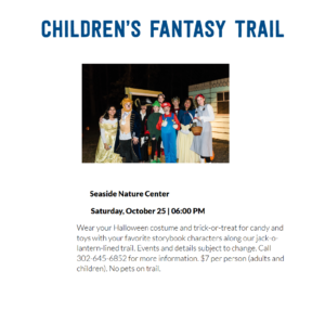 a flyer for a children's fantasy trail