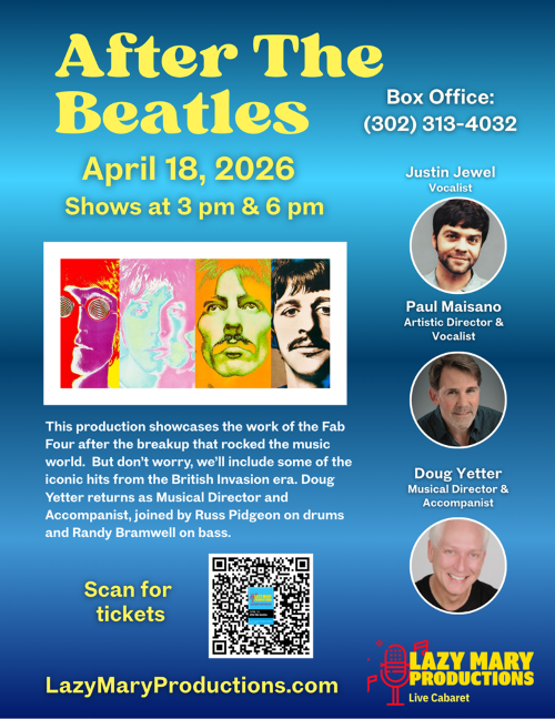 a flyer for a show featuring the beatles