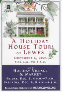 a poster for a holiday house tour