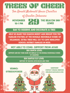 a flyer for a christmas party with a santa clause