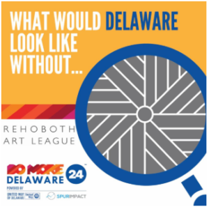 a poster with a magnifying glass on it