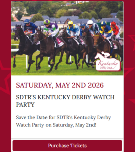 a flyer for a horse racing event