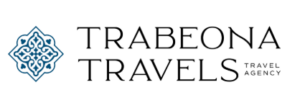 the logo for the travel agency trabeona travels